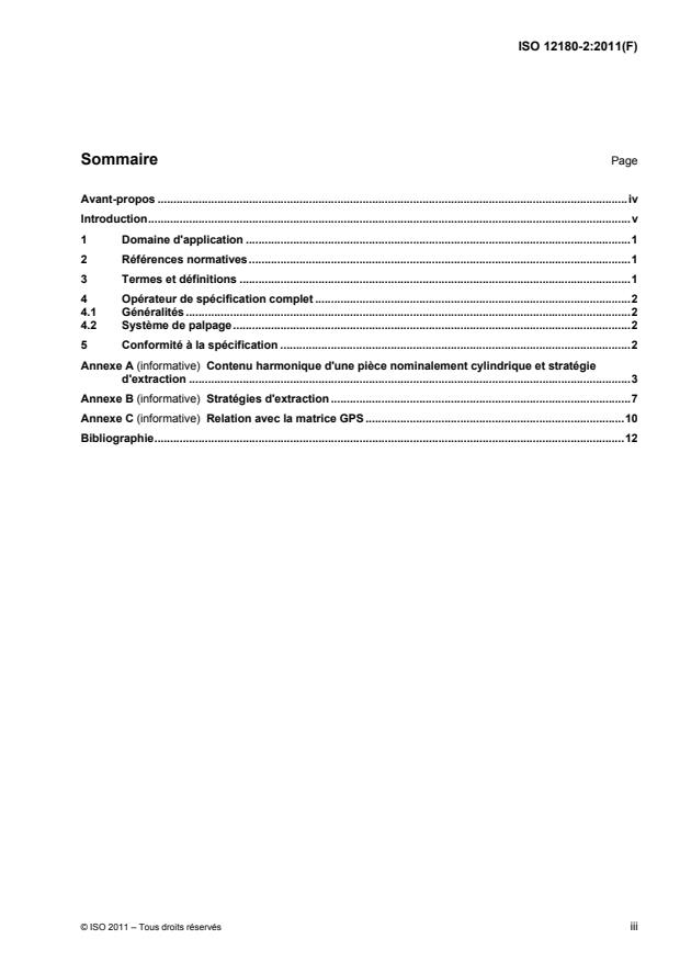 ISO 12180-2:2011 - Spécification géométrique des produits (GPS) -- Cylindricité