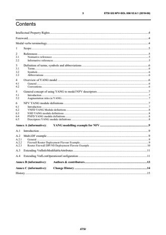 ETSI GS NFV-SOL 006 V2.6.1 (2019-06) - Network Functions Virtualisation (NFV) Release 2; Protocols and Data Models; NFV descriptors based on YANG Specification