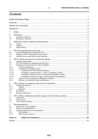 ETSI GR NFV-REL 010 V3.1.1 (2019-06) - Network Functions Virtualisation (NFV) Release 3; Reliability; Report on NFV Resiliency for the Support of Network Slicing