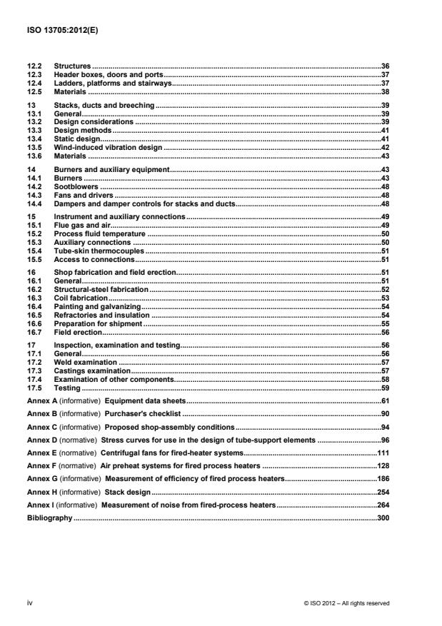 ISO 13705:2012 ISO 13705:2012 - Petroleum, petrochemical and natural gas industries -- Fired heaters for general refinery service - Page 4 preview