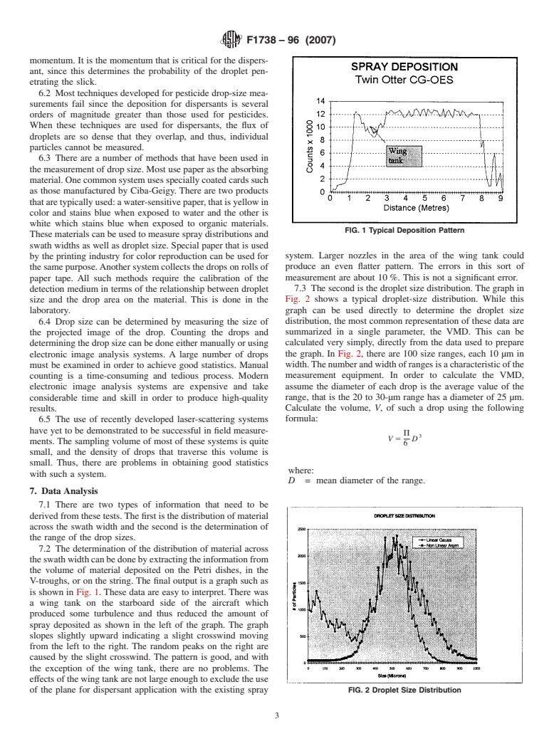 ASTM F1738-96(2007) - Standard Test Method for Determination of Deposition of Aerially Applied Oil Spill Dispersants