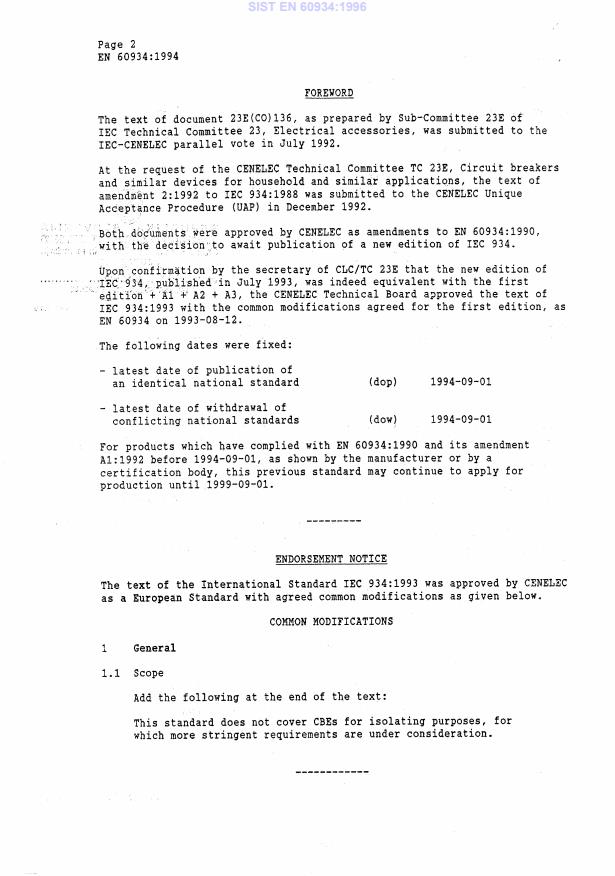 EN 60934:1994/A1:1994 EN 60934:1996 - Page 4 preview