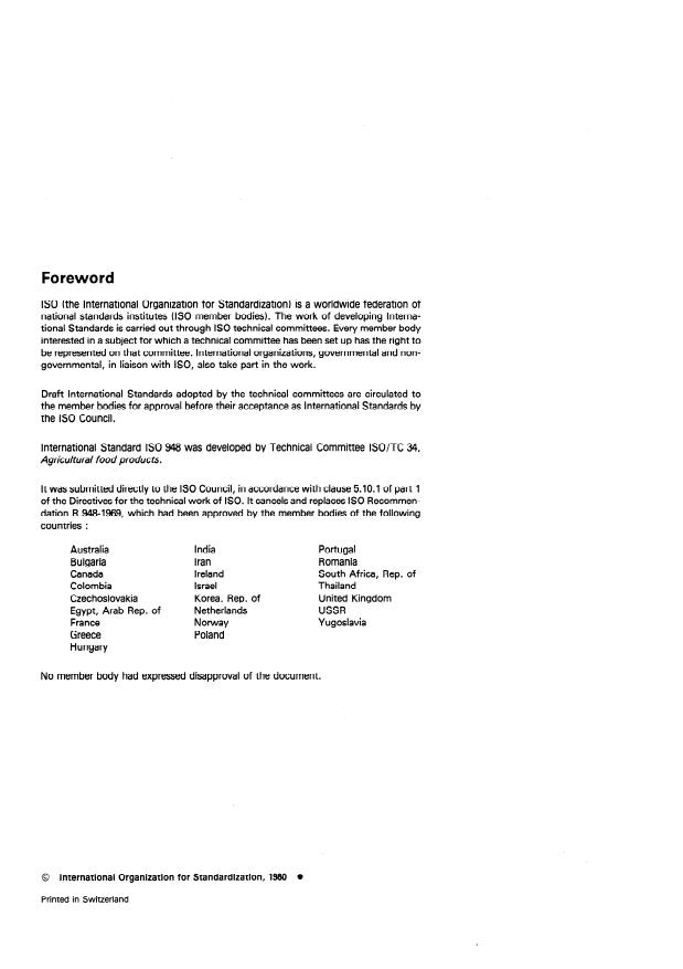 SIST ISO 948:1997 ISO 948:1980 - Spices and condiments -- Sampling - Page 2 preview