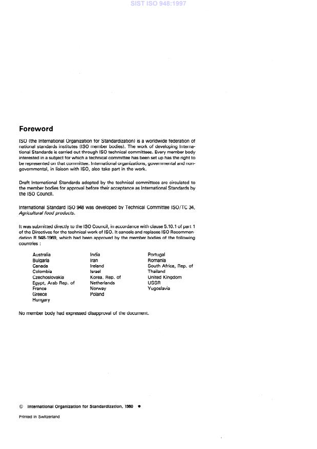 SIST ISO 948:1997 SIST ISO 948:1997 - Page 4 preview