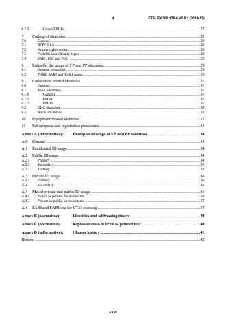SIST EN 300 175-6 V2.8.1:2020 ETSI EN 300 175-6 V2.8.1 (2019-12) - <empty> - Page 4 preview