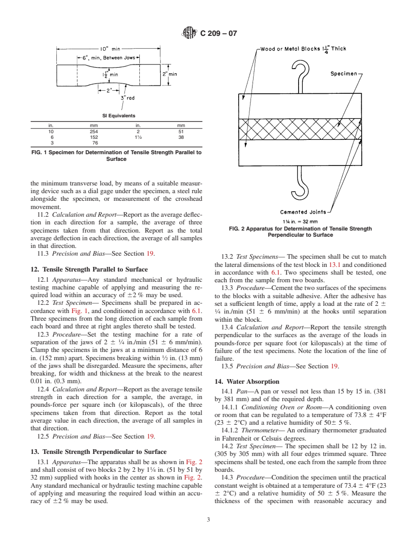 ASTM C209-07 - Standard Test Methods for Cellulosic Fiber Insulating Board
