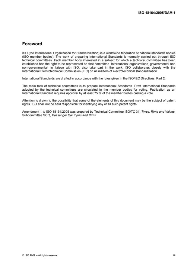 ISO 18164:2005/DAmd 1