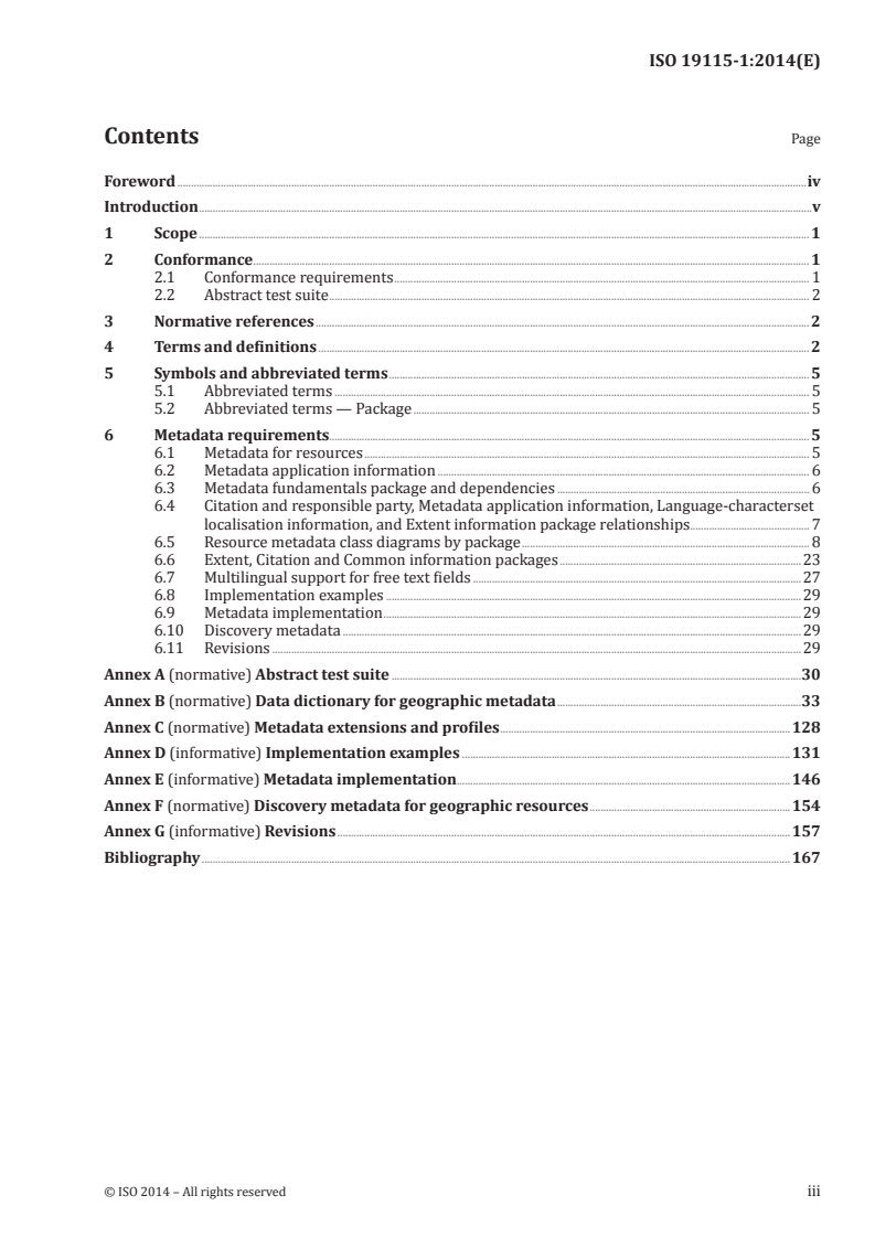 ISO 19115-1:2014 - Geographic information — Metadata — Part 1: Fundamentals
Released:3/19/2014