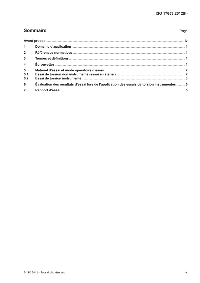 ISO 17653:2012 - Soudage par résistance — Essais destructifs des soudures sur matériaux métalliques — Essai de torsion de soudure par résistance par points
Released:4/25/2012
