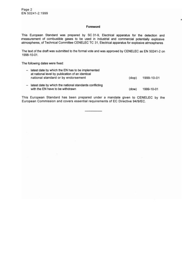 EN 50241-2:1999 EN 50241-2:2000 - Page 4 preview