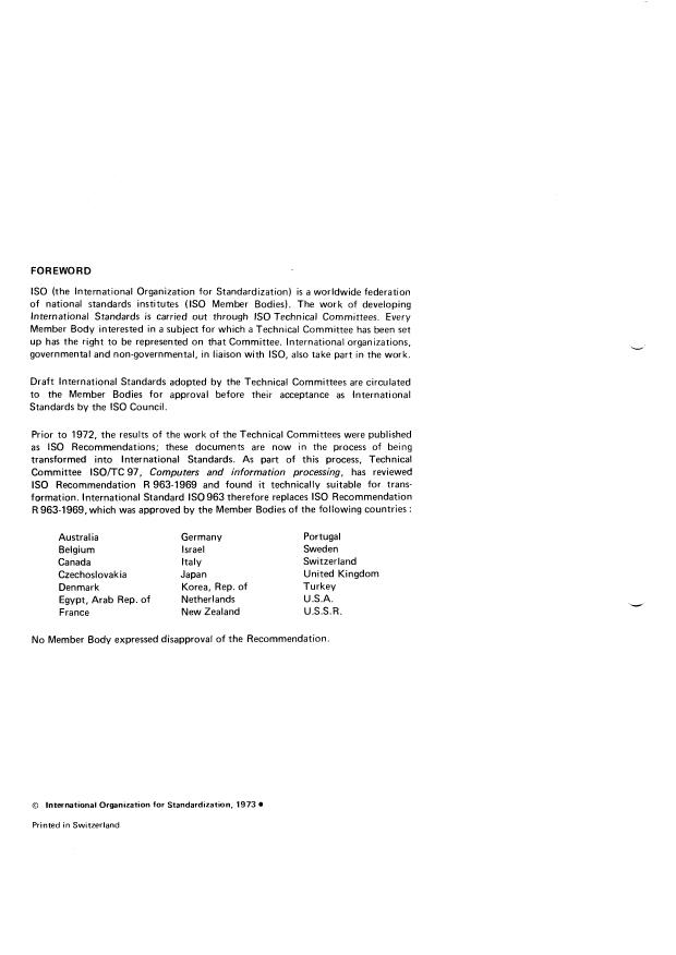 ISO 963:1973 - Information processing — Guide for the definition of 4
