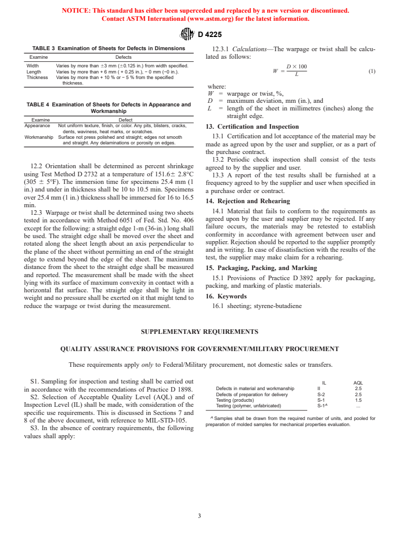 ASTM D4225-97 - Standard Specification for Styrene-Butadiene Sheeting