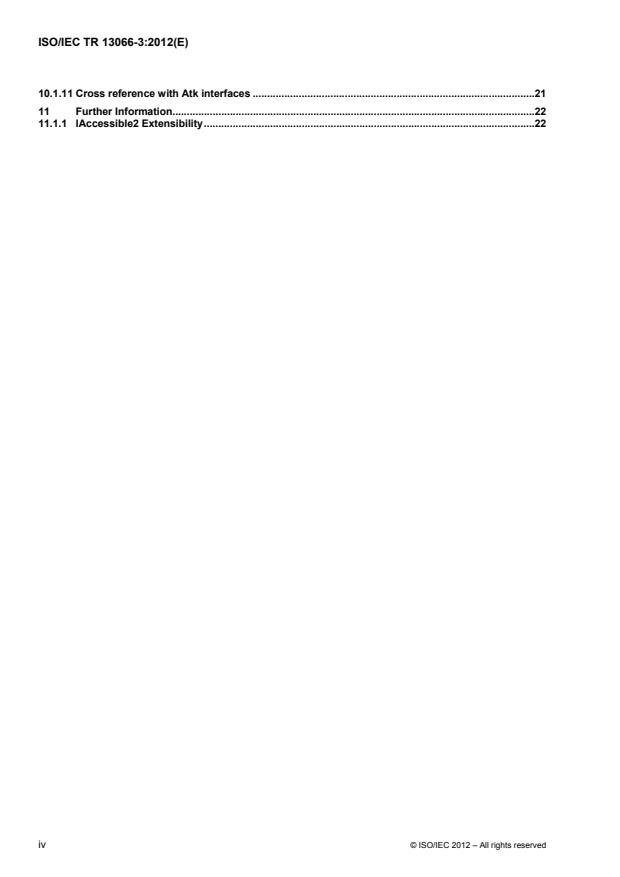 ISO/IEC TR 13066-3:2012 ISO/IEC TR 13066-3:2012 - Information technology -- Interoperability with assistive technology (AT) - Page 4 preview