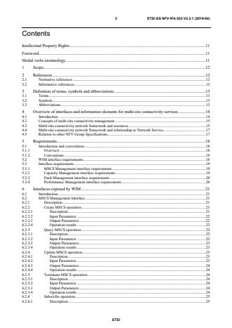 ETSI GS NFV-IFA 032 V3.2.1 (2019-04) - Network Functions Virtualisation (NFV) Release 3; Management and Orchestration; Interface and Information Model Specification for Multi-Site Connectivity Services