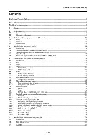 ETSI GR ARF 001 V1.1.1 (2019-04) ETSI GR ARF 001 V1.1.1 (2019-04) - Augmented Reality Framework (ARF); AR standards landscape