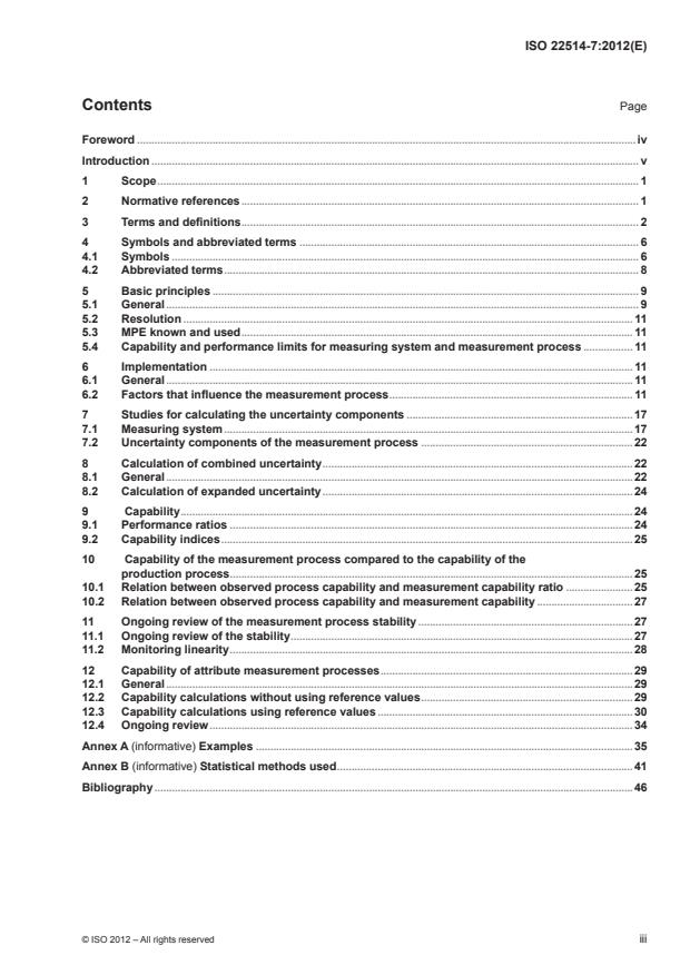 ISO 22514-7:2012 - Statistical methods in process management -- Capability and performance
