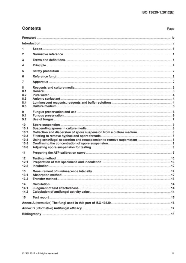 ISO 13629-1:2012 - Textiles -- Determination of antifungal activity of textile products