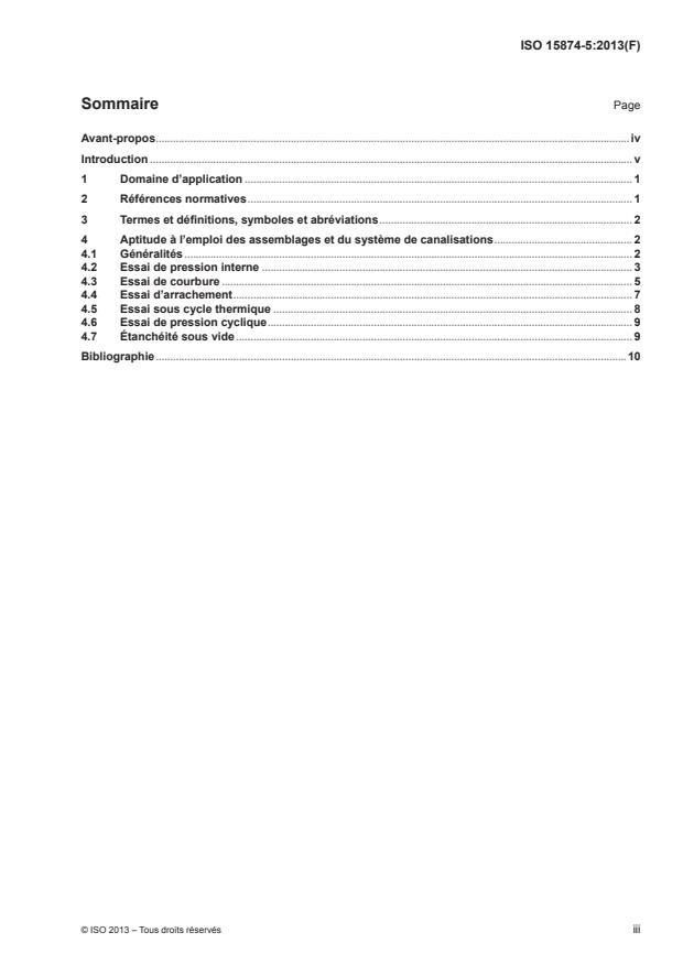 ISO 15874-5:2013 - Systemes de canalisations en plastique pour les installations d'eau chaude et froide -- Polypropylene (PP)