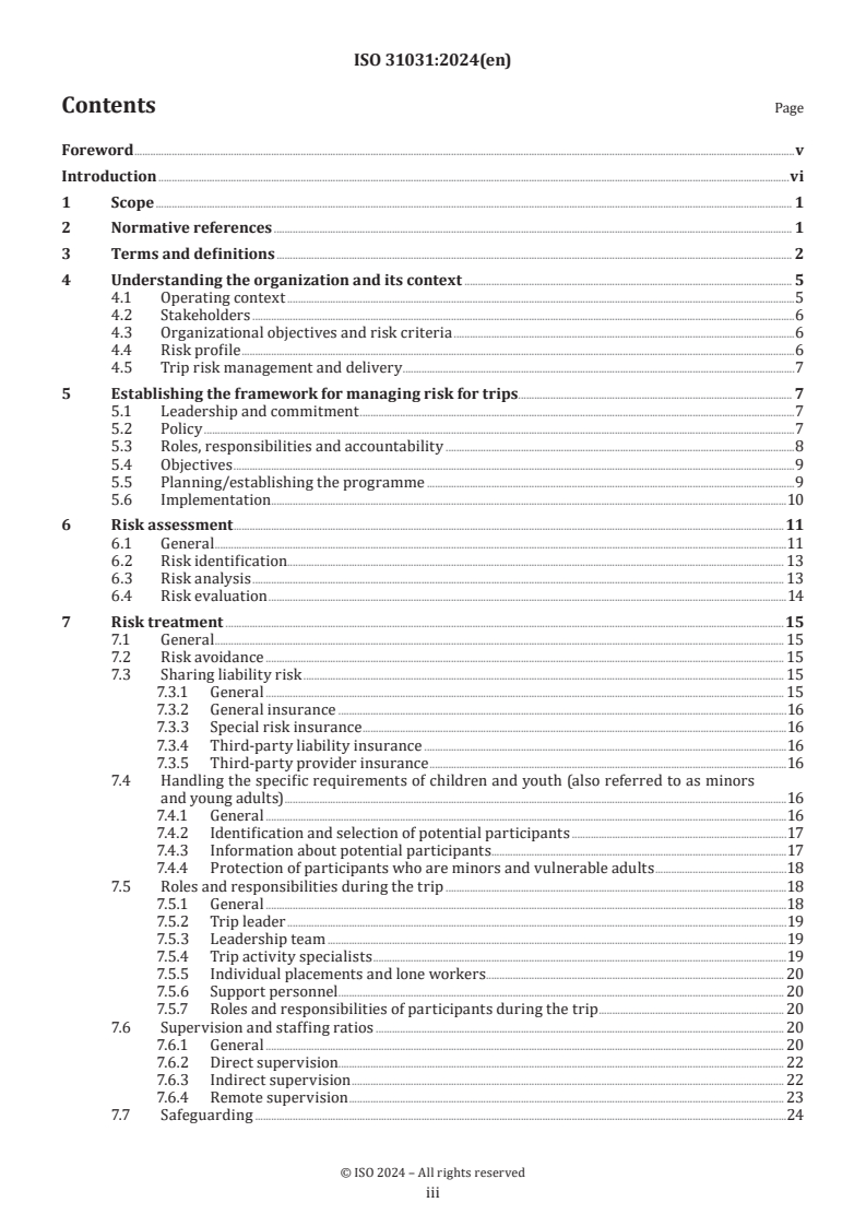 ISO 31031:2024 - Managing risk for youth and school trips
Released:2. 10. 2024