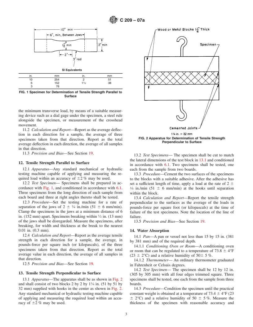 ASTM C209-07a - Standard Test Methods for Cellulosic Fiber Insulating Board