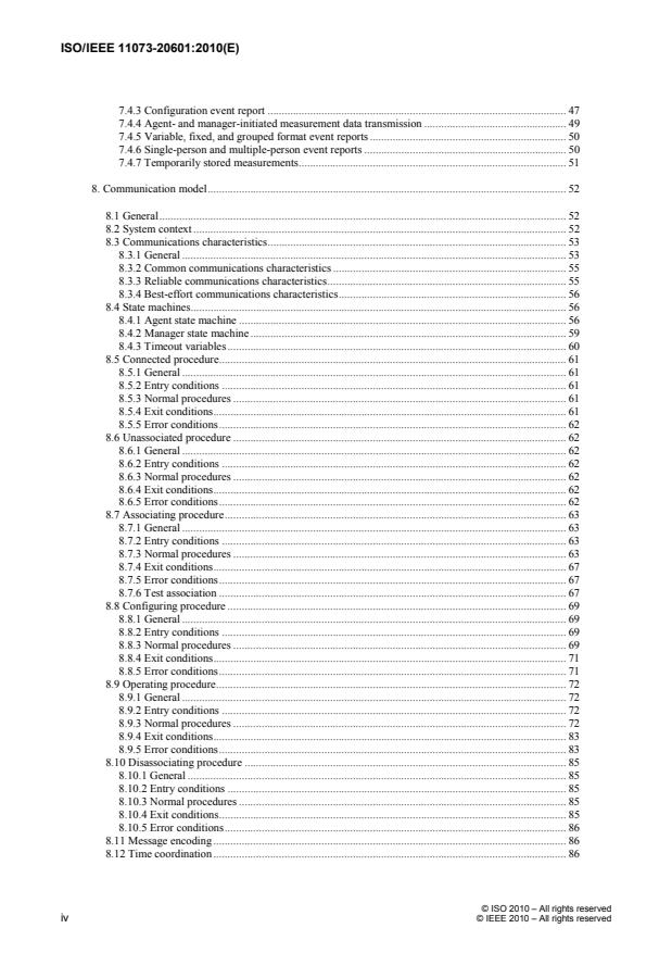 ISO/IEEE 11073-20601:2010 ISO/IEEE 11073-20601:2010 - Health informatics -- Personal health device communication - Page 4 preview