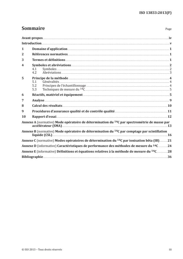 ISO 13833:2013 - Émissions de sources fixes -- Détermination du rapport du dioxyde de carbone de la biomasse (biogénique) et des dérivés fossiles -- Échantillonnage et détermination du radiocarbone