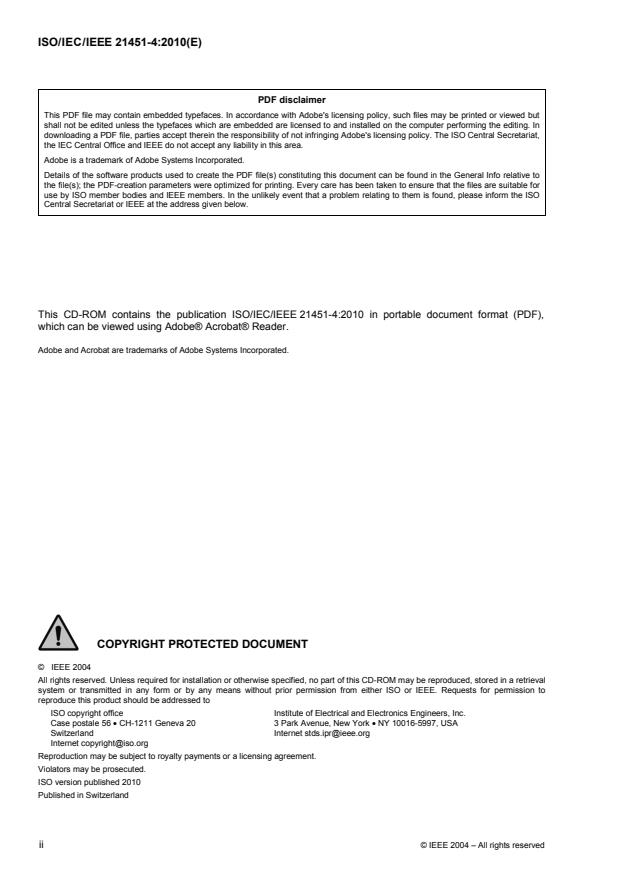 ISO/IEC/IEEE 21451-4:2010 ISO/IEC/IEEE 21451-4:2010 - Information technology -- Smart transducer interface for sensors and actuators - Page 2 preview