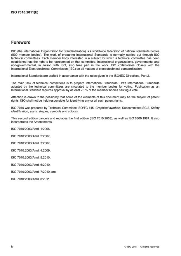 ISO 7010:2011 - Graphical symbols -- Safety colours and safety signs -- Registered safety signs - Page 4 preview