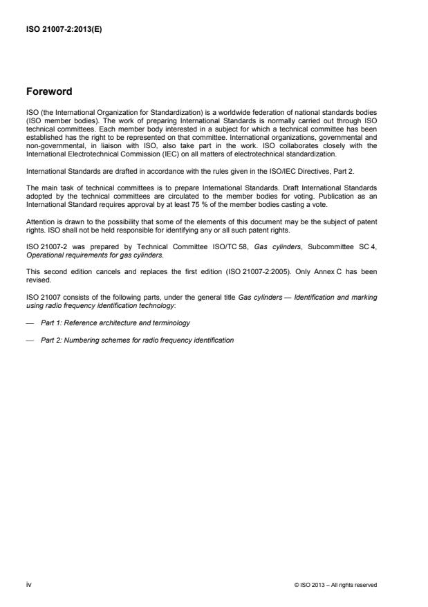 ISO 21007-2:2013 ISO 21007-2:2013 - Gas cylinders -- Identification and marking using radio frequency identification technology - Page 4 preview