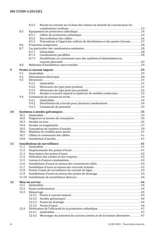 ISO 15589-1:2015 ISO 15589-1:2015:Version 05-nov-2015 - Industries du pétrole, de la pétrochimie et du gaz naturel -- Protection cathodique des systemes de transport par conduites - Page 4 preview