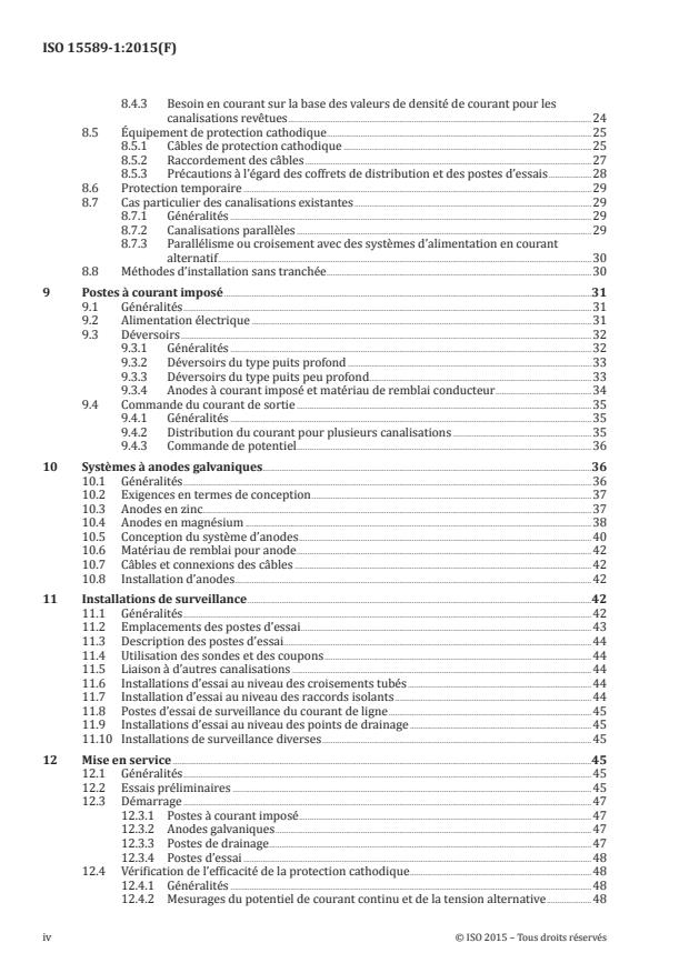 ISO 15589-1:2015 ISO 15589-1:2015 - Industries du pétrole, de la pétrochimie et du gaz naturel -- Protection cathodique des systèmes de transport par conduites - Page 4 preview