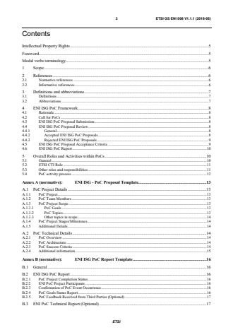 ETSI GS ENI 006 V1.1.1 (2018-05) - Experiential Networked Intelligence (ENI); Proof of Concepts Framework