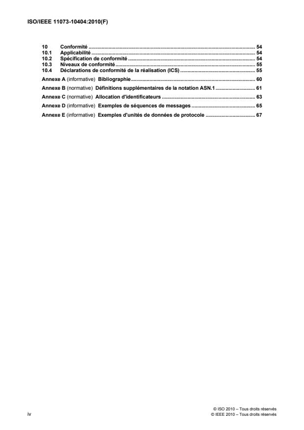 ISO/IEEE 11073-10404:2010 ISO/IEEE 11073-10404:2010 - Informatique de santé -- Communication entre dispositifs de santé personnels - Page 4 preview