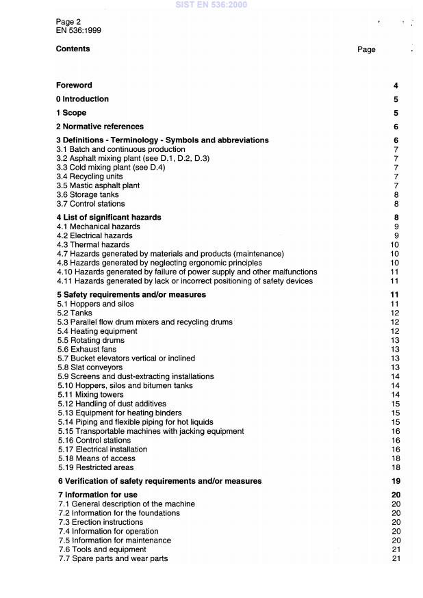 EN 536:1999 EN 536:2000 - Page 4 preview