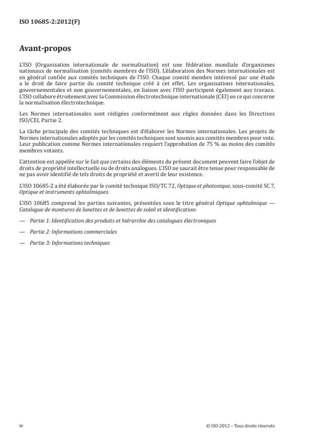 ISO 10685-2:2012 ISO 10685-2:2012 - Optique ophtalmique -- Catalogue de montures de lunettes et de lunettes de soleil et identification - Page 4 preview