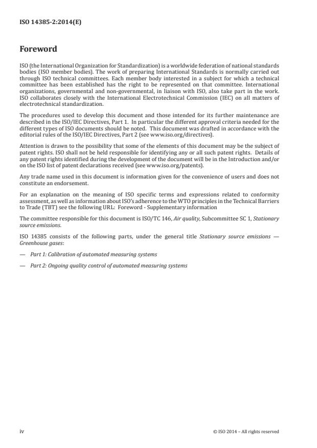 ISO 14385-2:2014 ISO 14385-2:2014 - Stationary source emissions -- Greenhouse gases - Page 4 preview