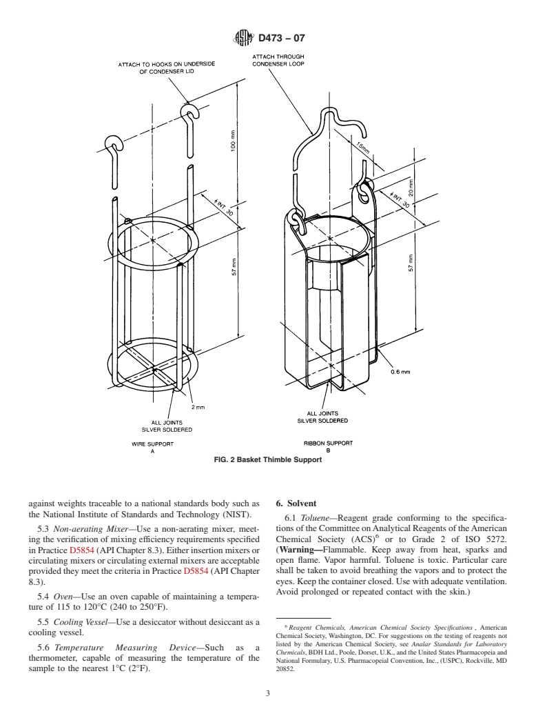 ASTM D473-07 - Standard Test Method for Sediment in Crude Oils and Fuel Oils by the Extraction Method