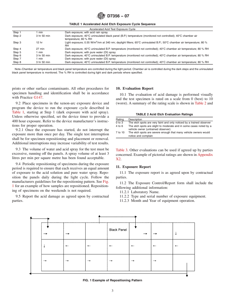 ASTM D7356-07 - Standard Test Method for Accelerated Acid Etch Weathering of Automotive Clearcoats Using a Xenon-Arc Exposure Device