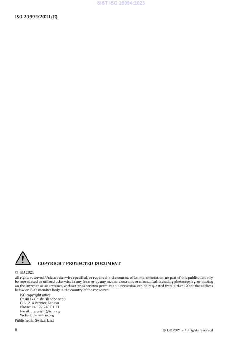 SIST ISO 29994:2023 SIST ISO 29994:2023 - Page 4 preview