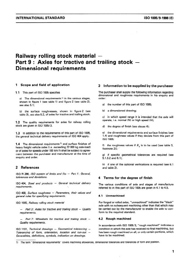 ISO 1005-9:1986 - Railway rolling stock material