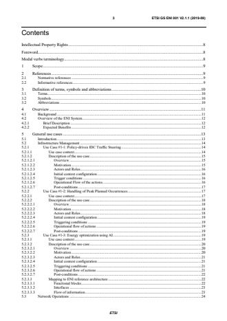 ETSI GS ENI 001 V2.1.1 (2019-09) - Experiential Networked Intelligence (ENI); ENI use cases