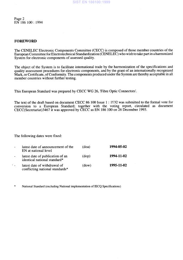 EN 186100:1994 EN 186100:1999 - Page 4 preview