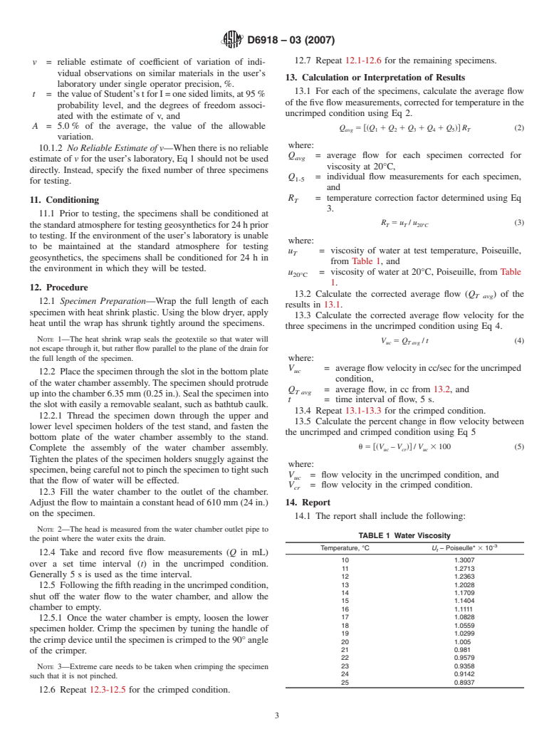 ASTM D6918-03(2007) - Standard Test Method for Testing Vertical Strip Drains in the Crimped Condition