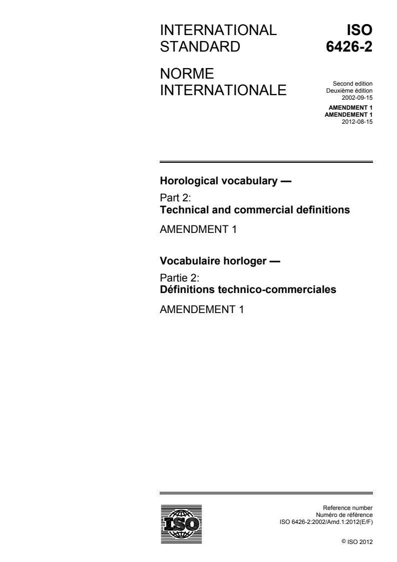 ISO 6426-2:2002/Amd 1:2012