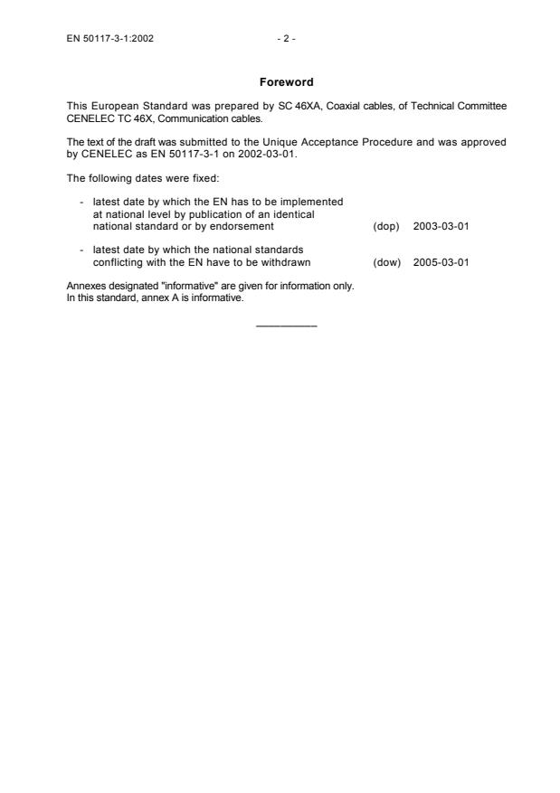 EN 50117-3-1:2002 EN 50117-3-1:2004 - Page 4 preview