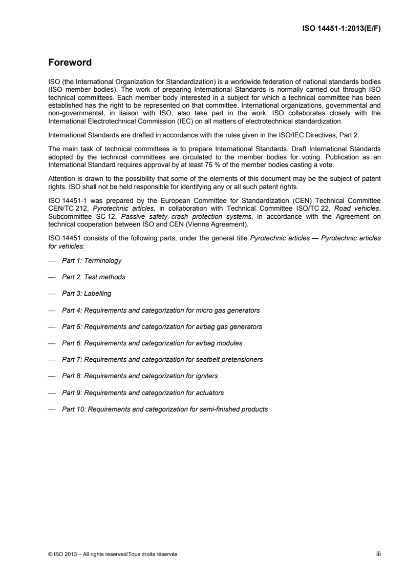 ISO 14451-1:2013 - Pyrotechnic articles — Pyrotechnic articles for vehicles — Part 1: Terminology
Released:3/13/2013