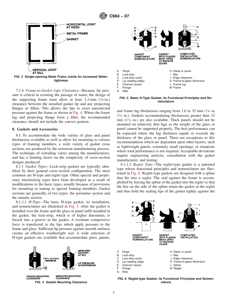 ASTM C964-07 - Standard Guide for Lock-Strip Gasket Glazing