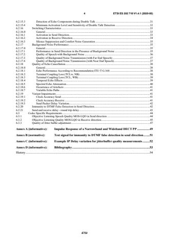 SIST ES 202 718 V1.4.1:2020 ETSI ES 202 718 V1.4.1 (2020-05) - Speech and multimedia Transmission Quality (STQ); Transmission Requirements for IP-based Narrowband and Wideband Home and Network Media Gateways from a QoS Perspective as Perceived by the User - Page 4 preview