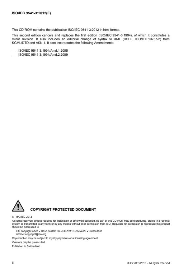 ISO/IEC 9541-3:2012 ISO/IEC 9541-3:2012 - Information technology -- Font information interchange - Page 2 preview