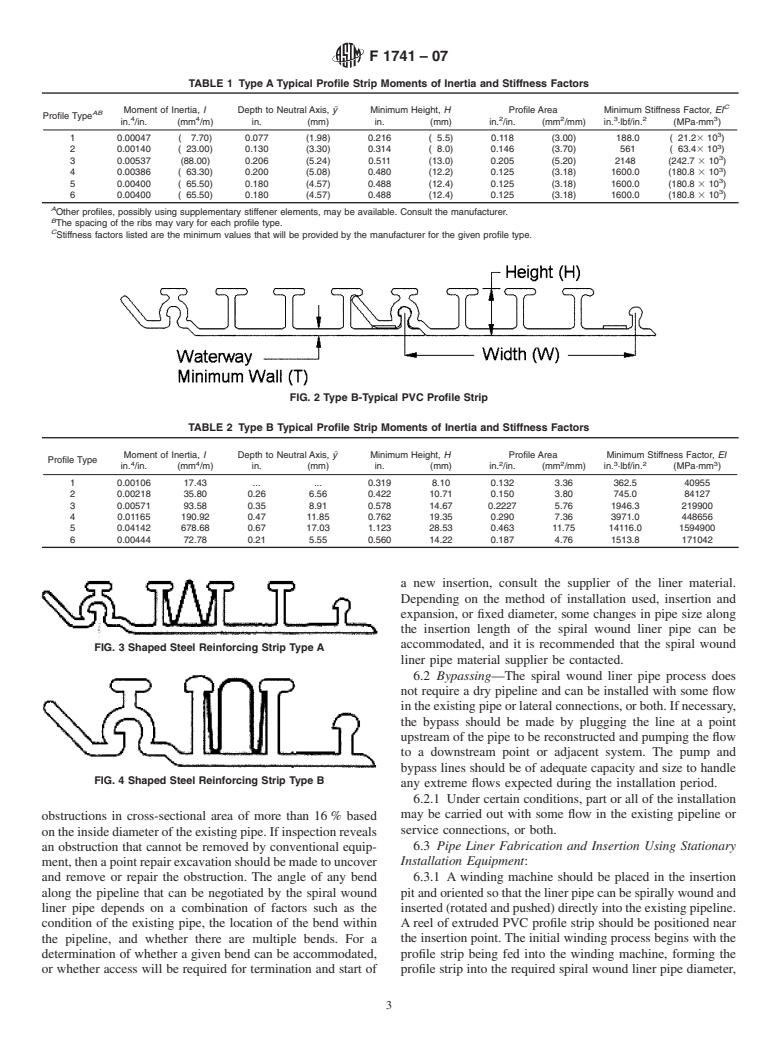 ASTM F1741-07 - Standard Practice for Installation of Machine Spiral Wound Poly (Vinyl Chloride) (PVC) Liner Pipe for Rehabilitation of Existing Sewers and Conduits